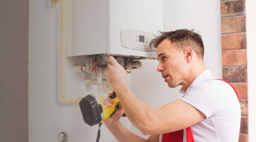 Local tankless water heater installation in Amherst, NH